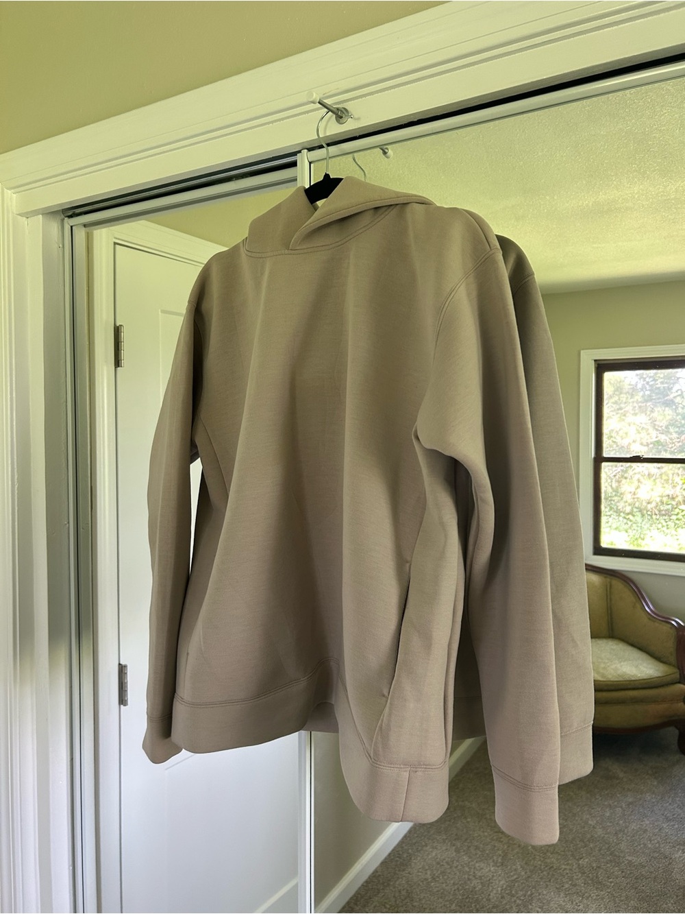 Women’s Taupe Hooded Pullover Sweater